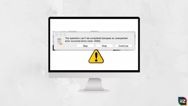 How To Fix Mac Error Code 8060