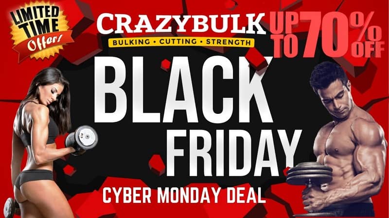 Get 50% OFF + Extra 20% OFF + Buy 2 Get 1 FREE | Crazy Bulk Black Friday