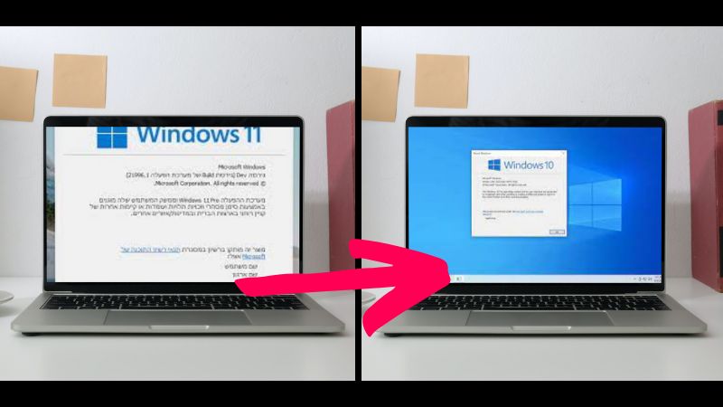 windows 11 to windows 10 downgrade without losing data